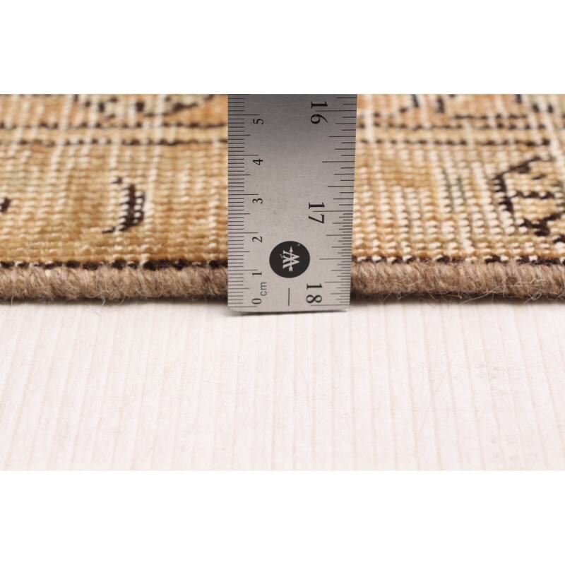 ECARPETGALLERY Hand-knotted Antalya Vintage Brown Wool Rug - 9'10 x 12'9