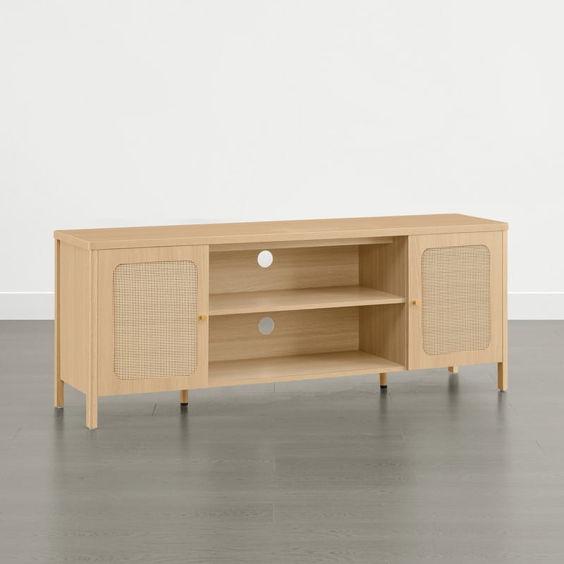 Spruce & Spring 62" Bohemian TV Stand Modern Media Console Entertainment Center