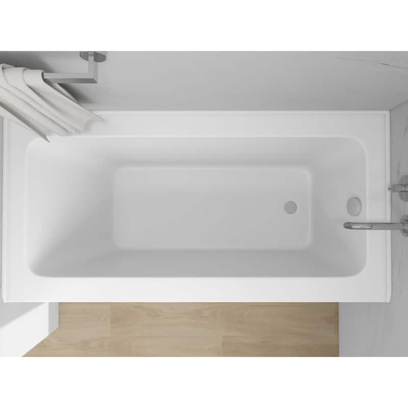 Vanity Art Alcove Soaking Acrylic Bathtub