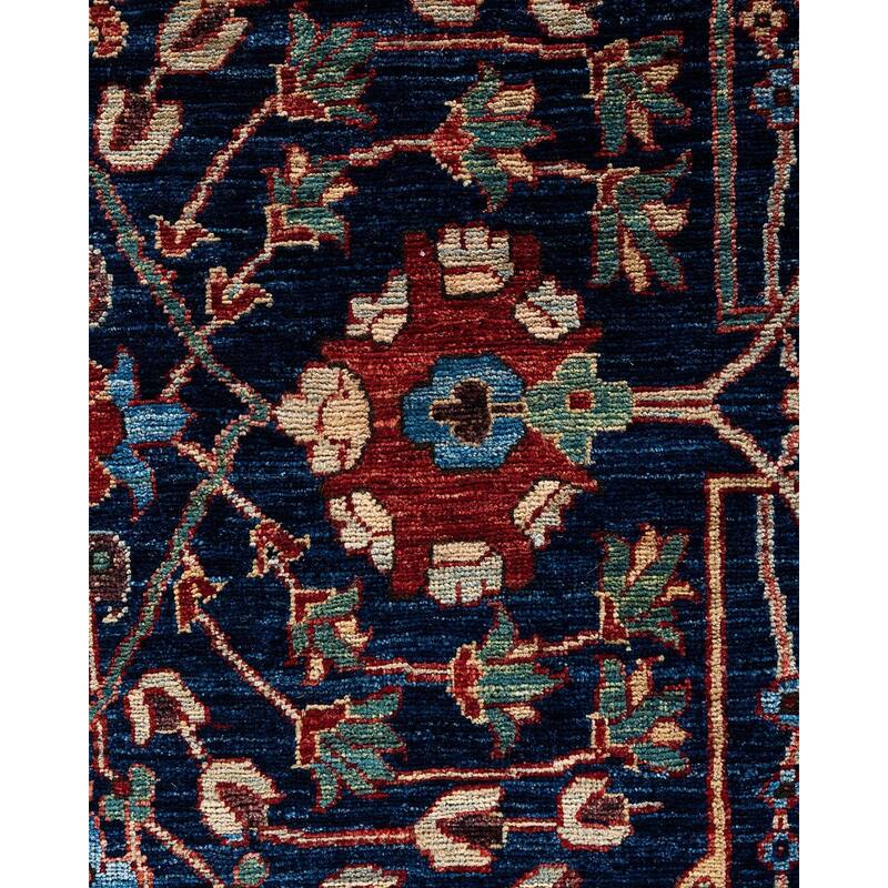Serapi One-of-a-Kind Hand-Knotted Area Rug - Blue, 8' 1" x 9' 10" - 8' 1" x 9' 10"