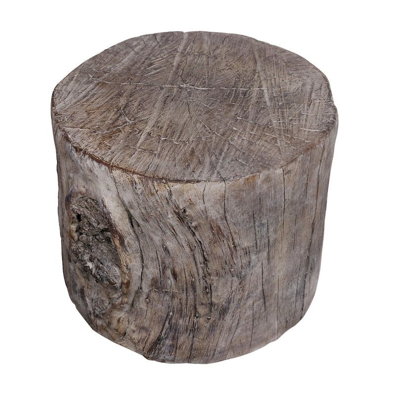 10 in. Classic Brown Round Wood End Table, Sturdy Build End Side Table for Living Rooms