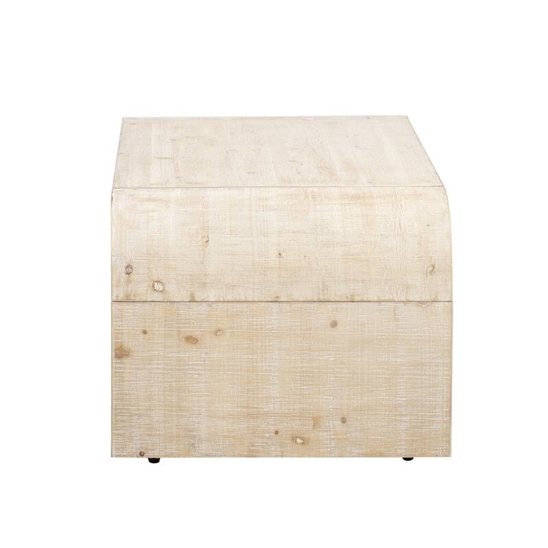 Minimalist Coffee Table with Curved Art Deco Design for Living Room