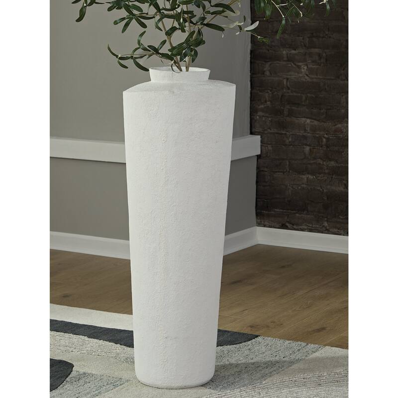 Signature Design by Ashley Flurinworth Gray Vase - 13.25" W x 13.25" D x 38.75" H