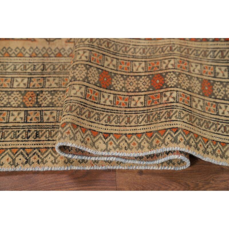 Bokhara Persian Vintage Area Rug Handmade Wool Carpet - 4'6" x 6'1"