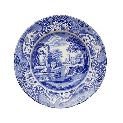 Spode Blue Italian Soup Plate - 9 inch