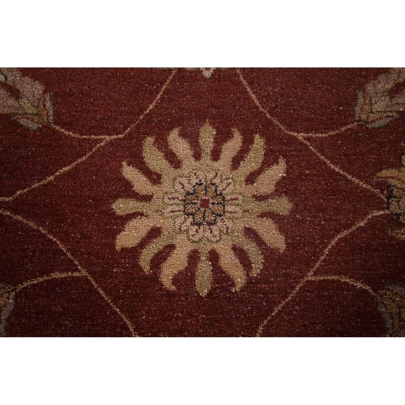 All-Over Floral Peshawar Oriental Large Area Rug Handmade Wool Carpet - 11'8" X 15'0"