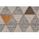 preview thumbnail 3 of 2, Canady Handmade Mosaic Leather Rug, Wolf Gray/Rust, Area Rug