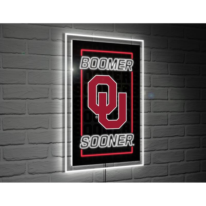 University of Oklahoma LED Lighted Sign - Black