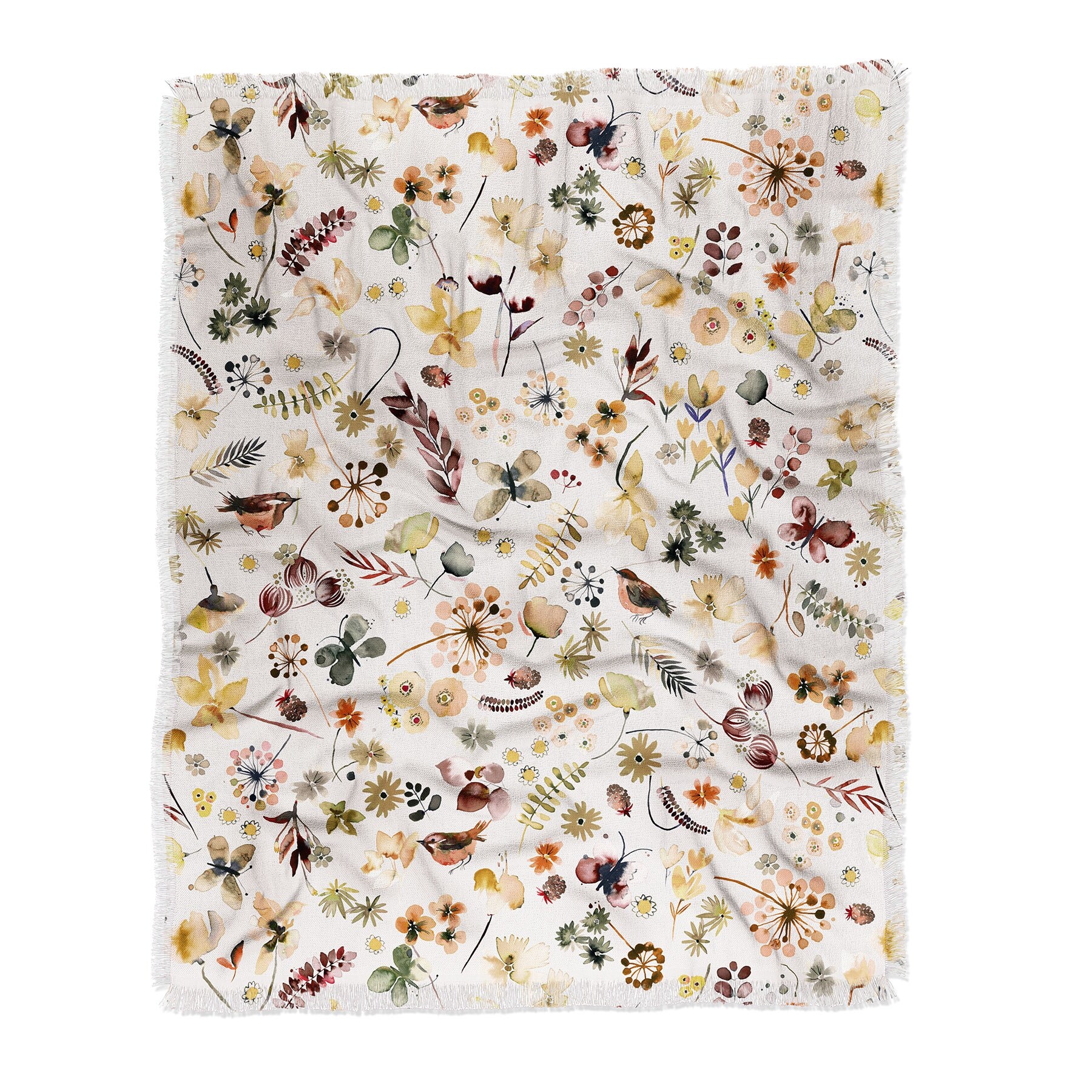 Ninola Design Wild Nature Countryside Beige Made To Order Throw Blanket Bed Bath Beyond 36721940