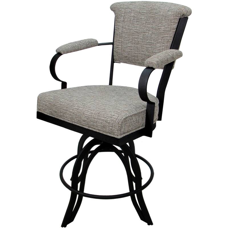 Miami Counter 26" or Bar 30" Metal Bar Stool on A Base