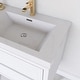 preview thumbnail 37 of 191, Wood Wall-Mounted Bathroom Vanity with Sink and Soft Close Drawers