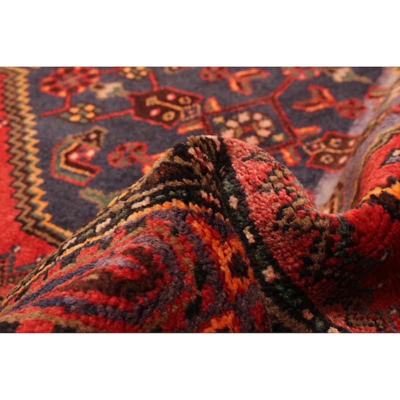 ECARPETGALLERY Hand-knotted Andelz Red Wool Rug - 3'7 x 10'7