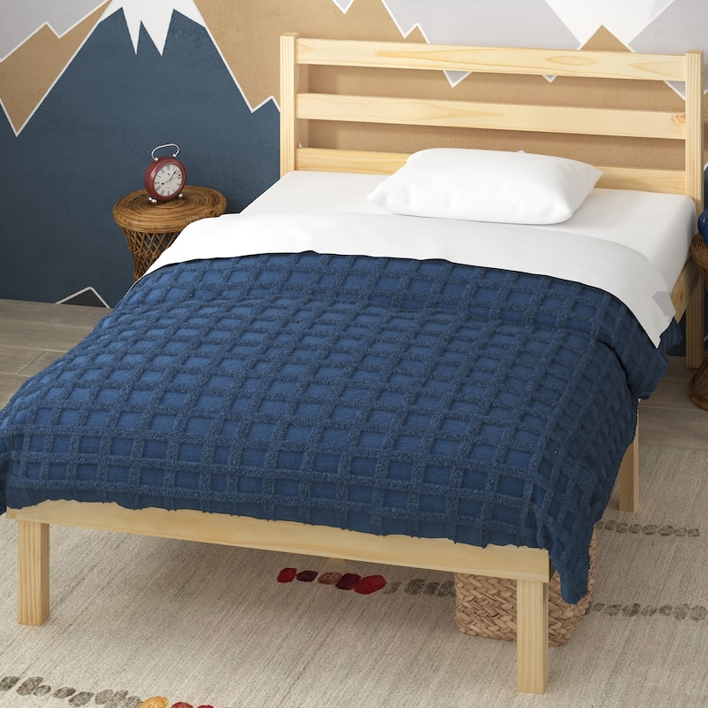 Priage by ZINUS Pine Wood Platform Bed Frame with Headboard