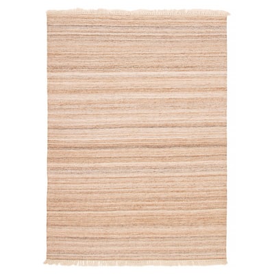 Boho Tan Kilim 5'6" x 7'6" - 5'6 x 7'6