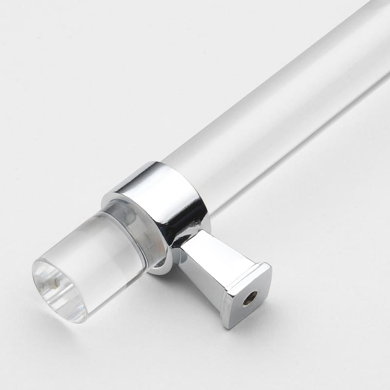 GlideRite 3.75-inch Clear Acrylic Cabinet Drawer Pulls (Pack of 10 or 25)