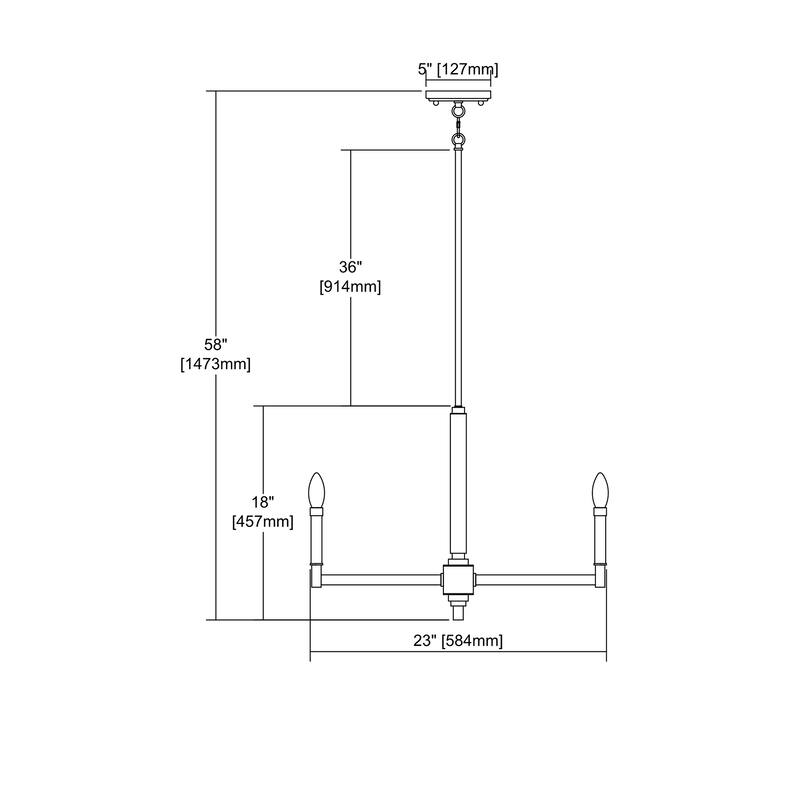 Elk Home Mandeville Oil Rubbed Bronze Metal Chandelier