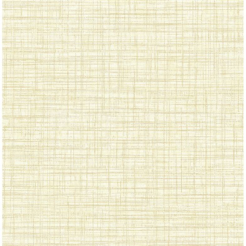 Brewster Tuckernuck Yellow Linen Wallpaper - 20.5in x 396in x 0.025in