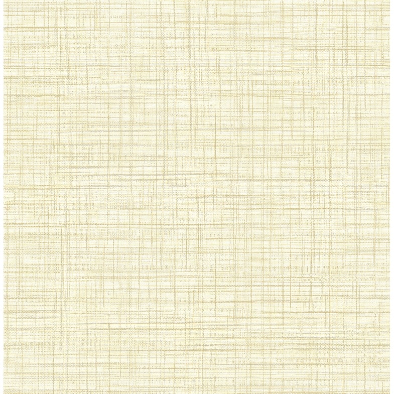 Brewster Tuckernuck Yellow Linen Wallpaper - 20.5in x 396in x 0.025in