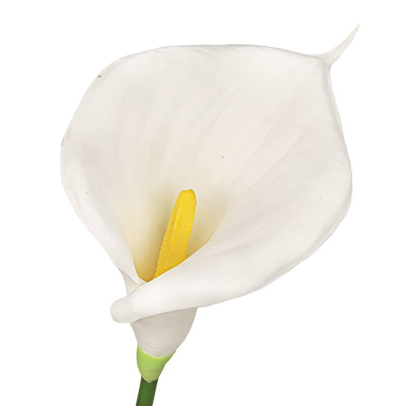 Set of 6 Cream White Artificial Calla Lily Flower Stem Spray 30in - 30" L x 5" W x 5" DP