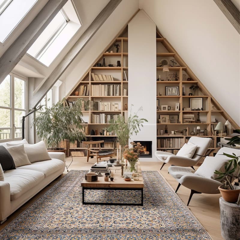 ECARPETGALLERY Hand-knotted Antalya Vintage Sage Wool Rug - 8'10 x 13'0