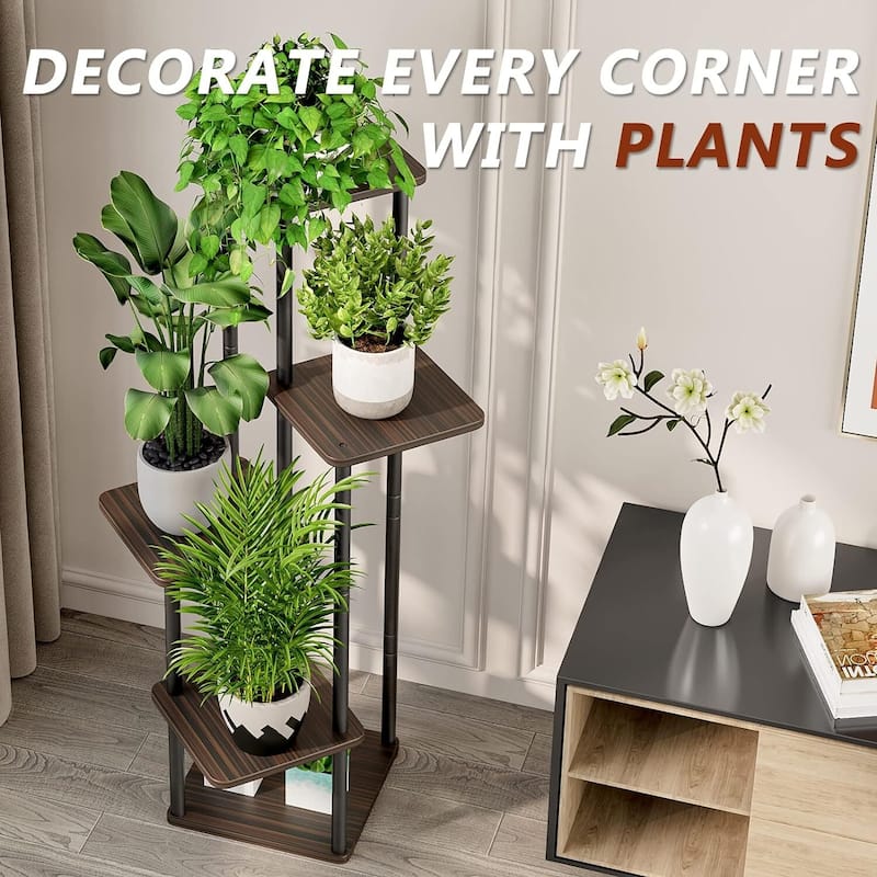 Plant Stand 5 Tier Indoor Metal Flower Shelf,5 Tier