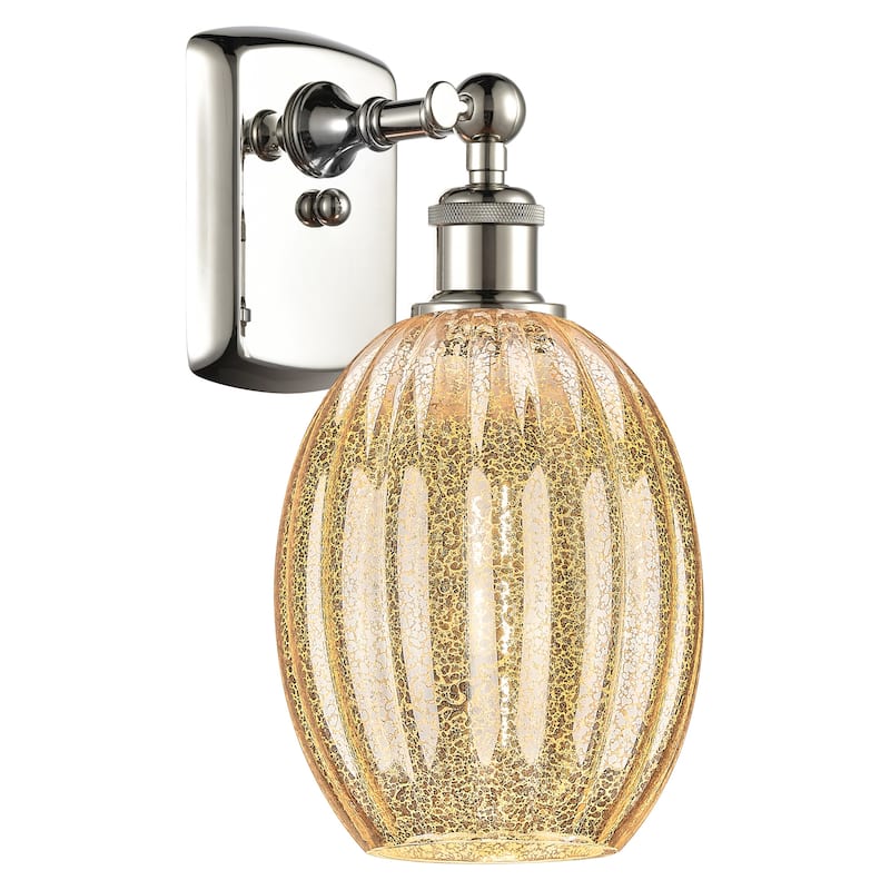 Innovations Lighting 516-1W-12-7 Preston Sconce Preston 12" Tall Wall - Polished Nickel / Mercury