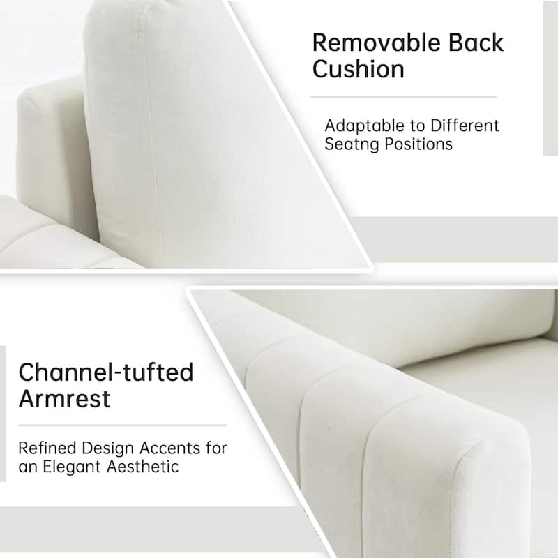 Modern Velvet Accent Chair for Living Room & Bedroom Comfy Reading Armchair with Gold Metal Legs