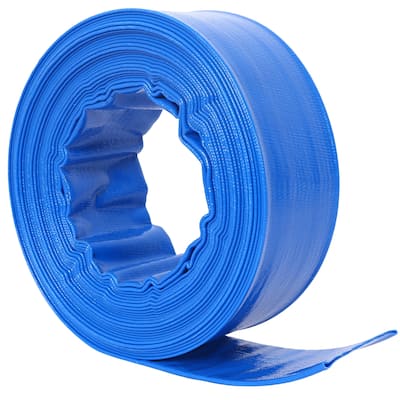 2" Pool Backwash Hose Heavy Duty Reinforced PVC, 2 Clamps Included