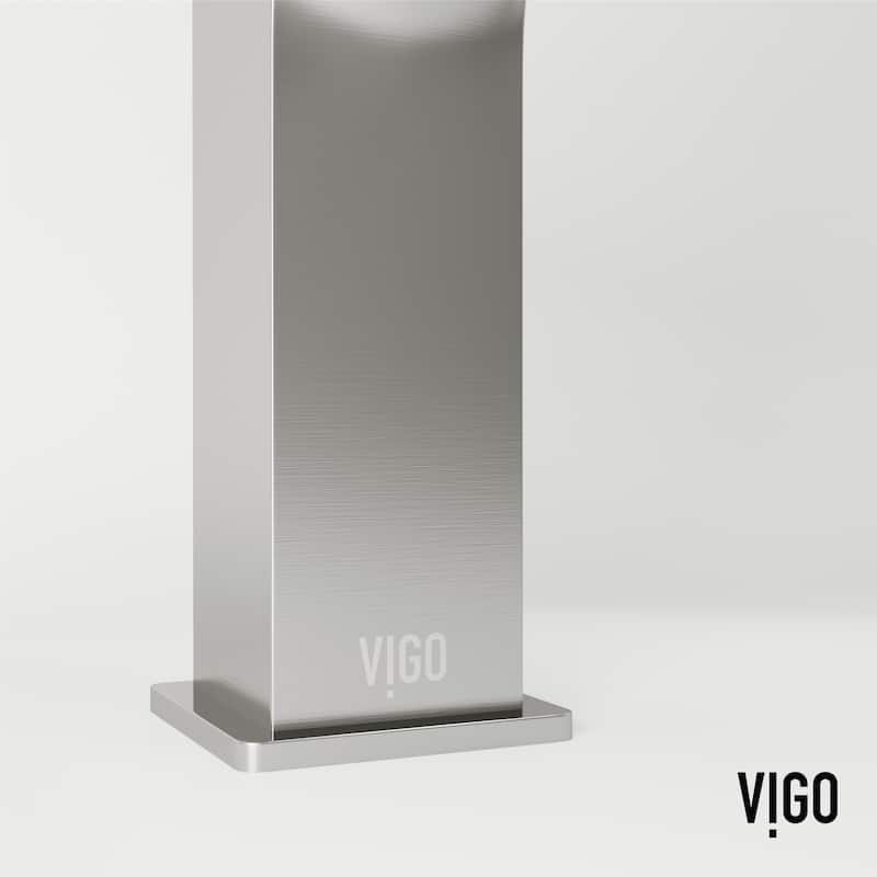 VIGO Dunn 6" H Single Handle Single Hole Bathroom Faucet