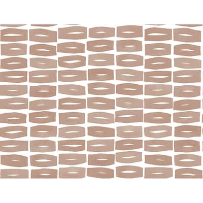 York Wallcoverings Modernist Motif Terracotta Wallpaper
