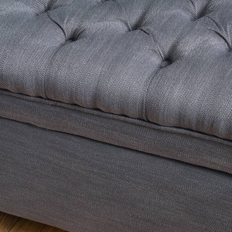 Modern Upholstered Storage Bench for Living Room Entryway