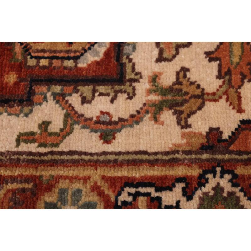 ECARPETGALLERY Hand-knotted Jules Sultane Ivory Wool Rug - 2'6 x 10'0
