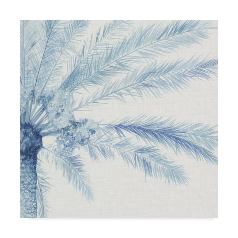 Megan Meagher 'Chambray Palms Ii' Canvas Art