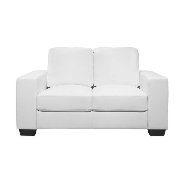 Shop Global Furniture Usa White Pvc Loveseat Overstock 32080589