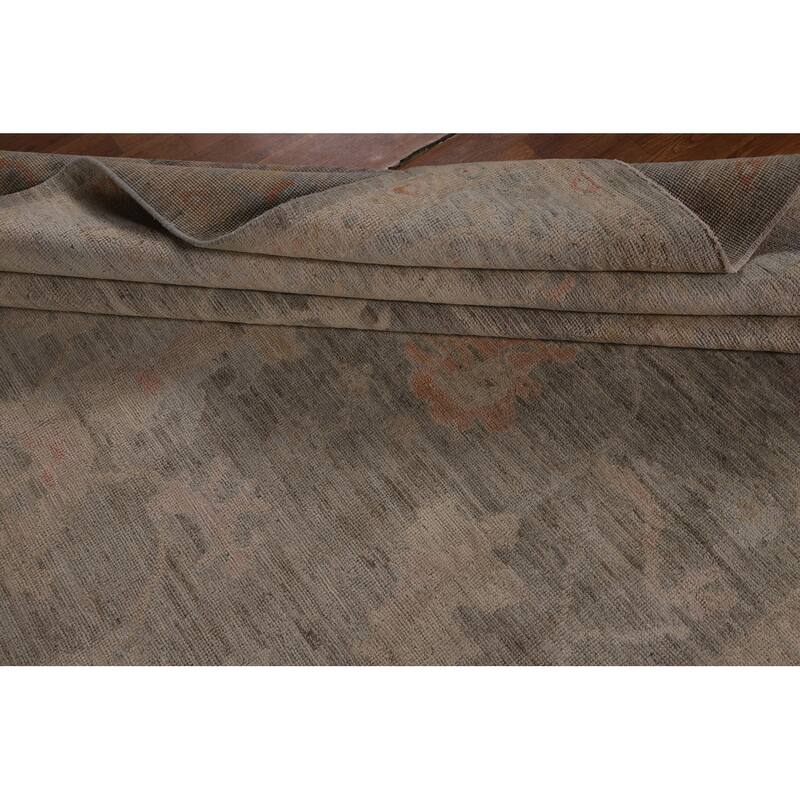 Transitional Oushak Turkish Area Rug Handmade Wool Carpet - 8'0"x 9'9"