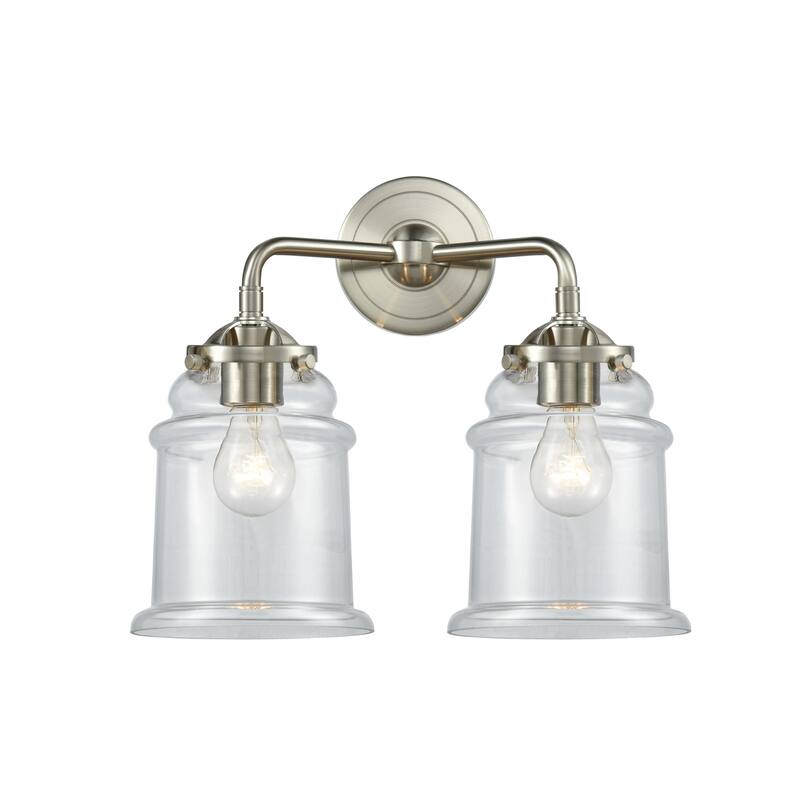 Innovations Lighting Canton 2 Light 14" Wide Bathroom Vanity Light - Brushed Satin Nickel / Clear