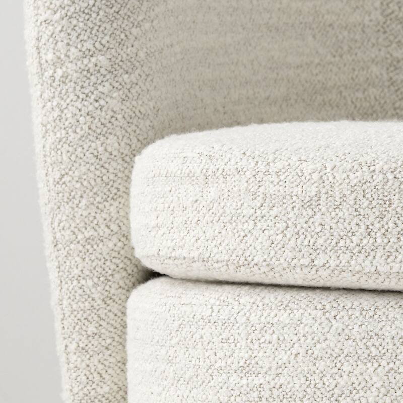 Modern Boucle Swivel Accent Chairs