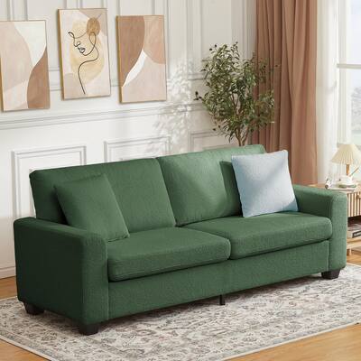 83" Modern Sofa, 3 Seater Deep Seat Couch with Wide Armrest, Removable Washable Cushion Cover, Cozy Sofa