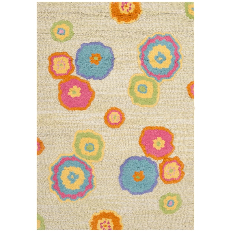 SAFAVIEH Handmade Kids Caitlynn Wool Rug - 2' x 3' - Light Green/Multi