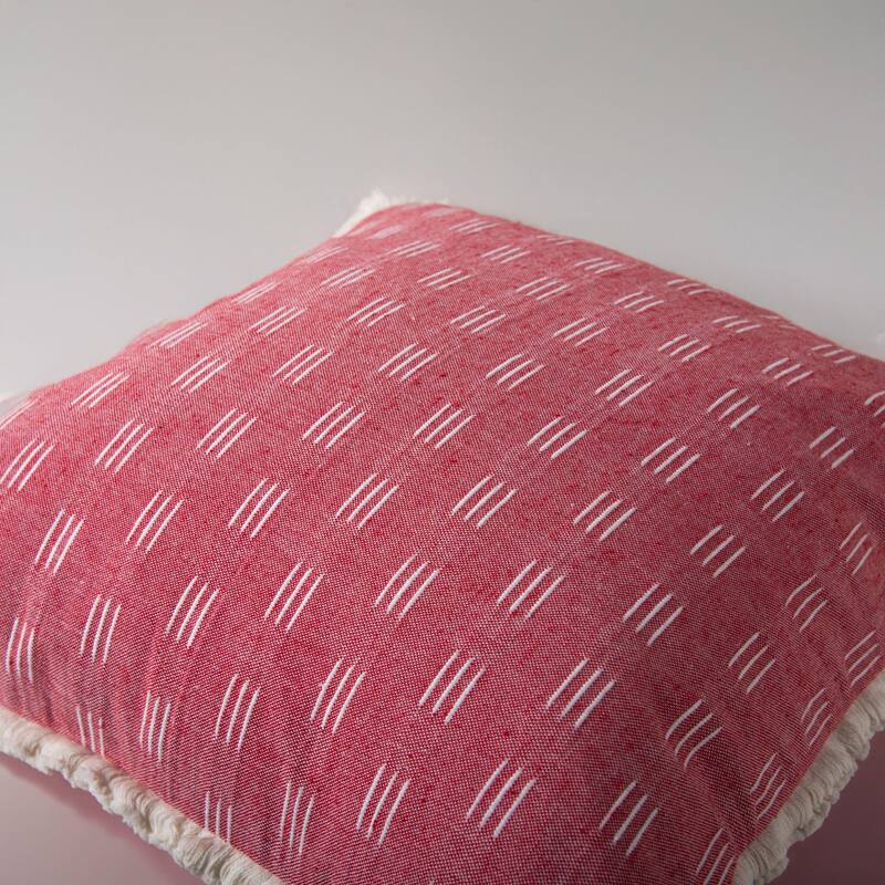 Rizzy Home Drop Stitched Woven Throw Pillow