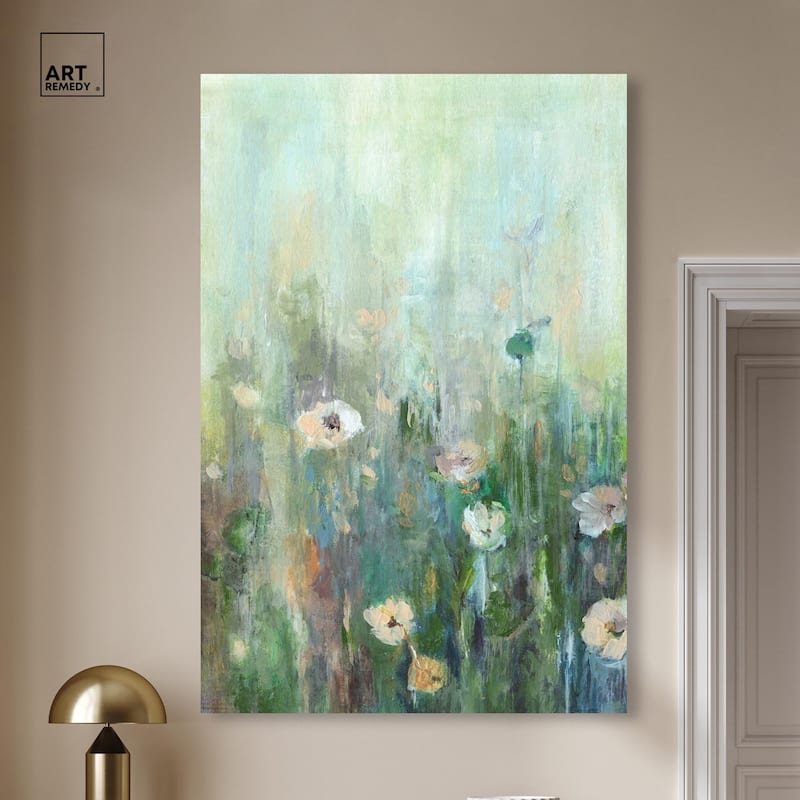 Harmony Green I Canvas by Art Remedy, Gallery Wrapped
