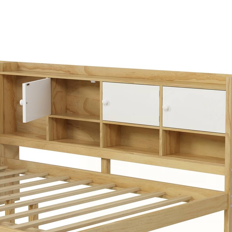 Daybed with Seven Storage Cabinets and Two Storage Drawers