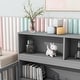 preview thumbnail 24 of 35, Toddler Floor Storage Bed with Bedside Bookcase, Shelves, Fence Guardrails, No Door, No Slats for Boys Girls Children's Room