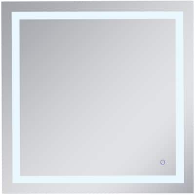 Elegant Lighting Helios 36" Square Frameless Wall Mounted Lighted