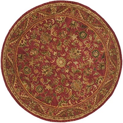 Modern Wool Area Rug 5x8 - Traditional Hand Tufted Pile Rug - Luxury Home Decor - 72 x 72