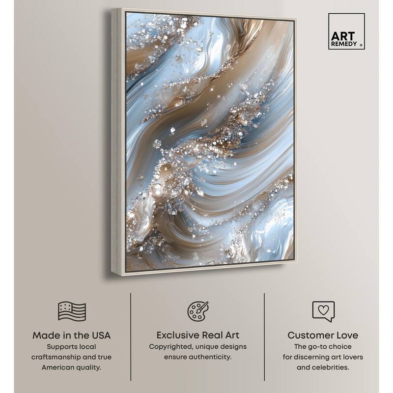 Crystal Ice Storm Canvas by Art Remedy