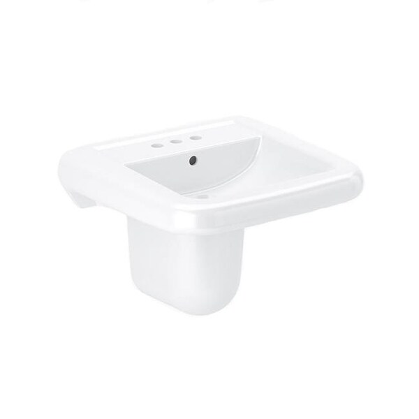 Sloan SS-3065 21-1/2" Rectangular Vitreous China Wall Mounted Bathroom Sink with Overflow - White