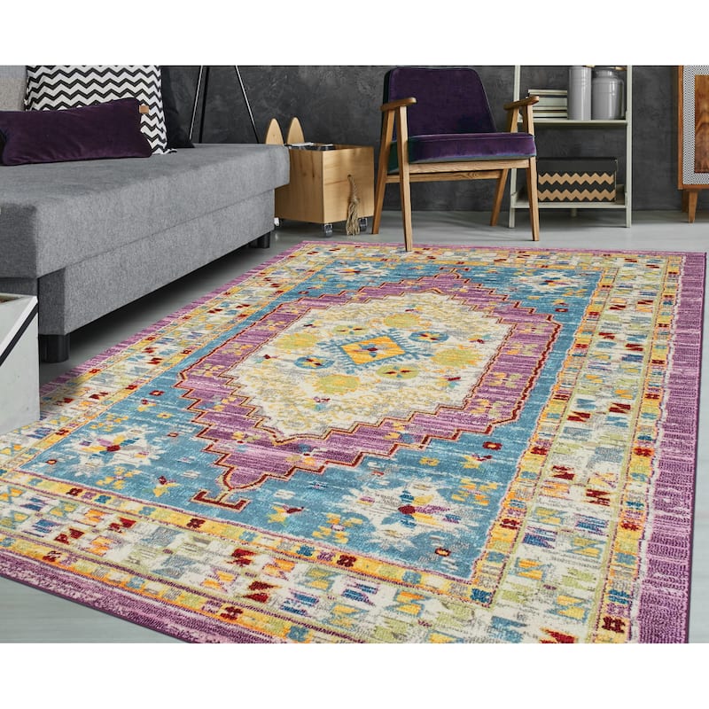 Noori Rug Sapphire Distressed Hester Rug