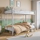 preview thumbnail 13 of 13, Metal Bunk Bed Twin Over Twin, Heavy Duty Twin Bunk Beds With Shelf And Slatted Support No Box Spring Needed