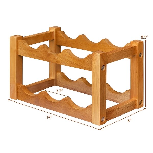 3 Bottles Spaces Wooden Case Plain Wood Wine Box Holder with Wood Wool 